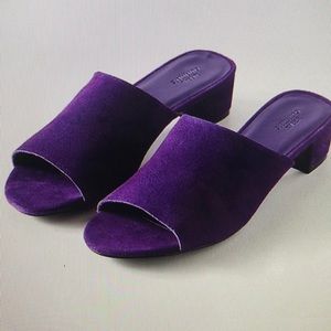 Purple urban outfitters mules